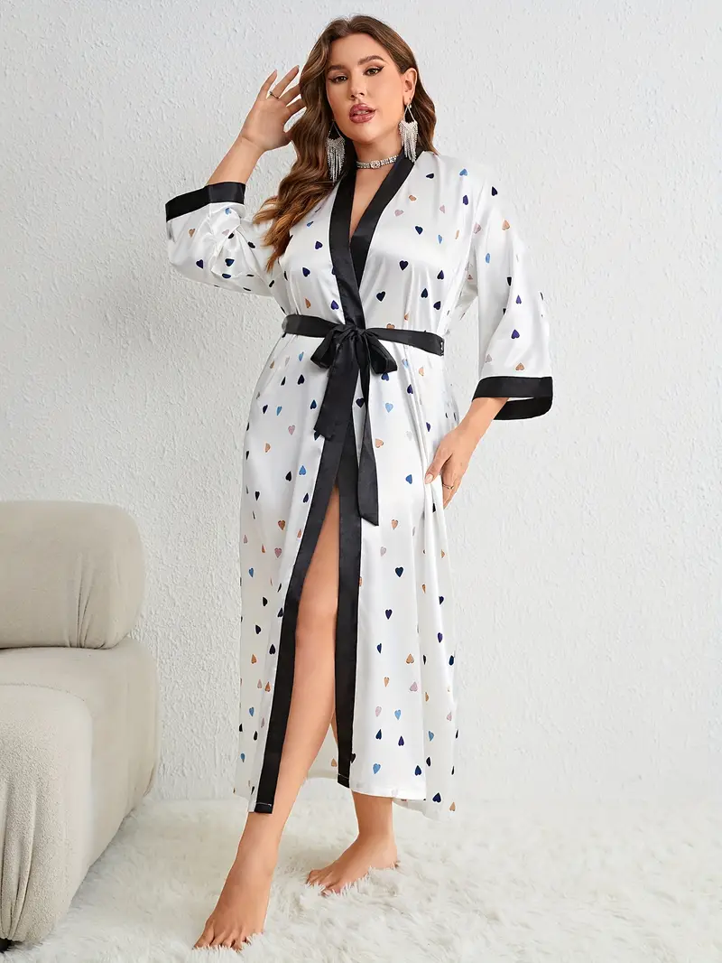 Peignoir de Bain Élégante Grande Taille – Image 2