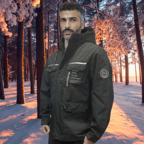 Veste d'hiver imperméable pour homme | À capuche – Image 5