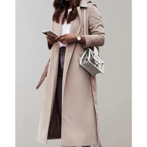 Manteau long d'hiver pour femme | Chaud
