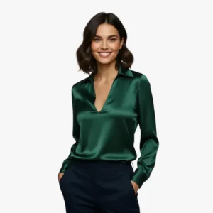 Blouse élégante en satin pour femme | Chic
