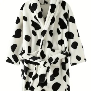 Peignoir de Bain Enfant avec Imprimé de Dessin Animé