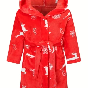 Peignoir de Bain Enfant en Polaire Chaud