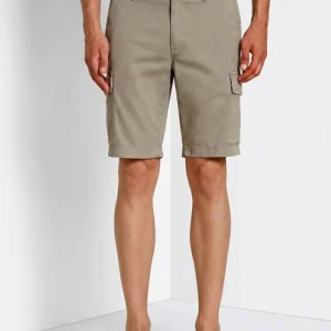 Chile bermuda cargo uomo in raso stretch slim fit ①