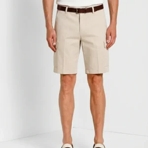 Chile bermuda cargo uomo in raso stretch slim fit ①