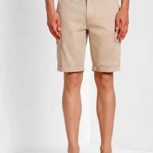 Chile bermuda cargo uomo in raso stretch slim fit ①