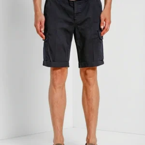 Chile bermuda cargo uomo in raso stretch slim fit ①