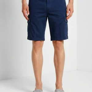 Chile bermuda cargo uomo in raso stretch slim fit ①