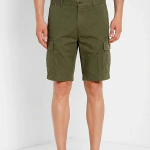 Cargo M74 bermuda cargo uomo in gabardina stretch relaxed fit