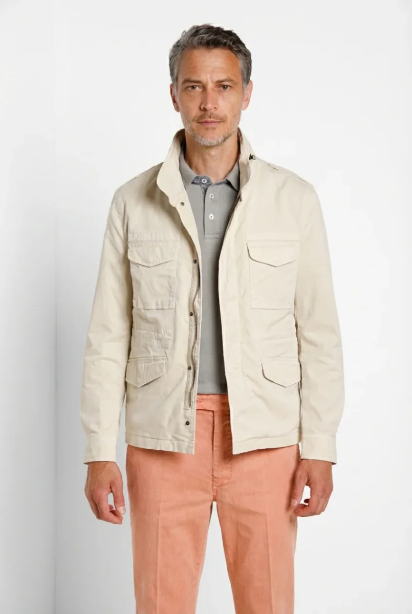 Jacket M74 delamere uomo in twill stretch – Image 7