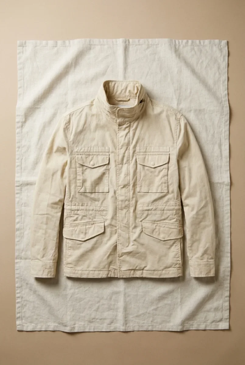 Jacket M74 delamere uomo in twill stretch – Image 3