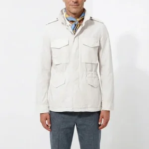 Field Jacket M74 uomo in canvas oxford ①