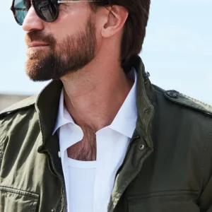 Field Jacket M74 uomo in canvas oxford ①