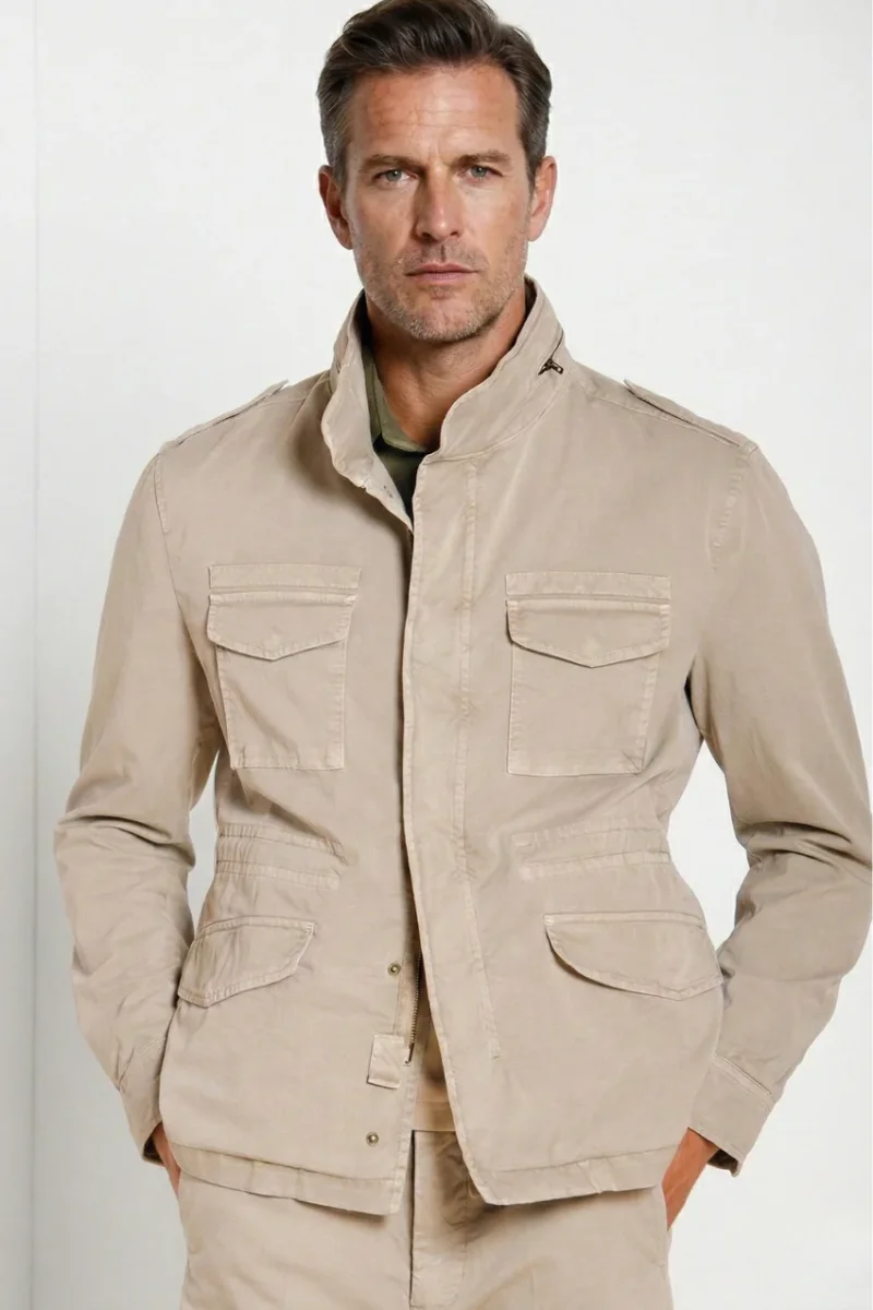 Jacket M74 delamere uomo in twill stretch – Image 2
