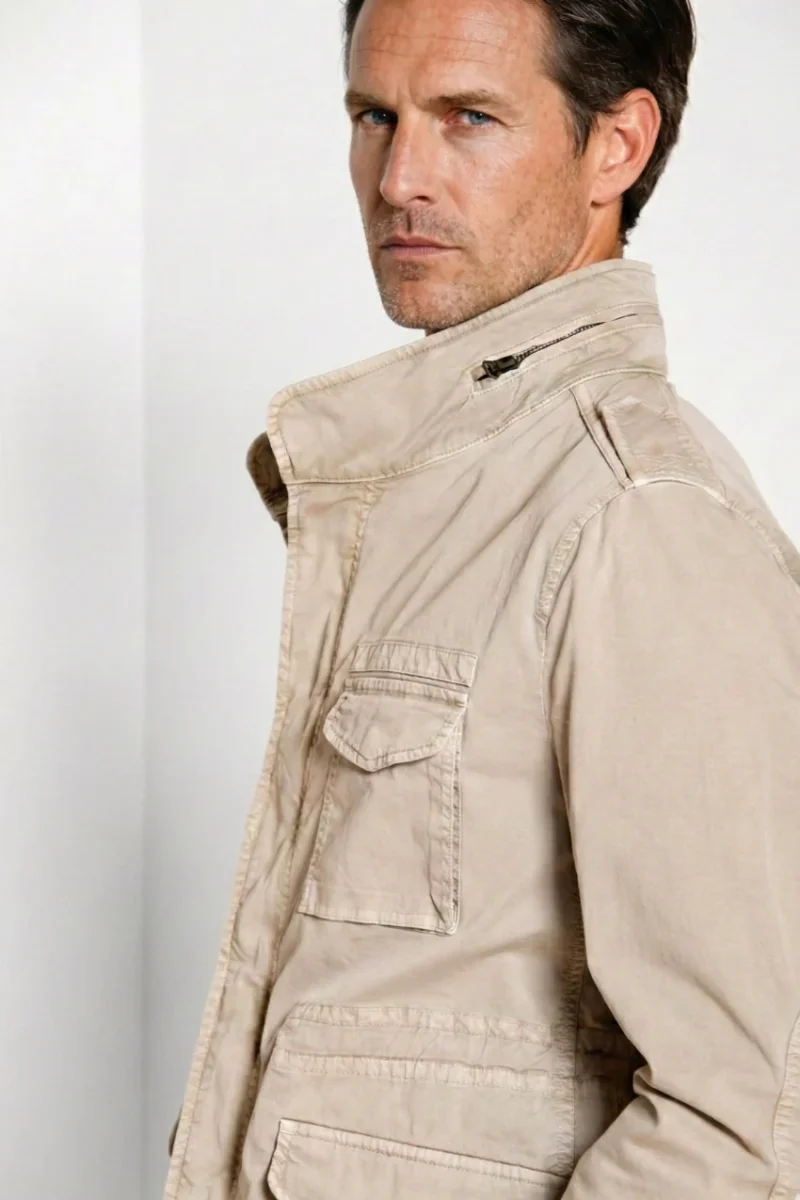 Jacket M74 delamere uomo in twill stretch – Image 6