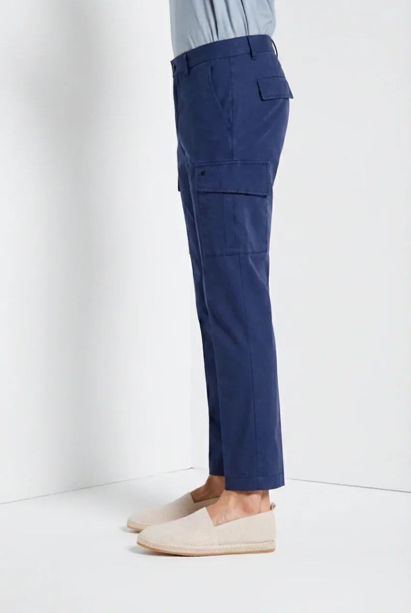 Chile Jogger pantalone cargo uomo in tela paracadute lyocell e cotone extra slim fit – Image 5