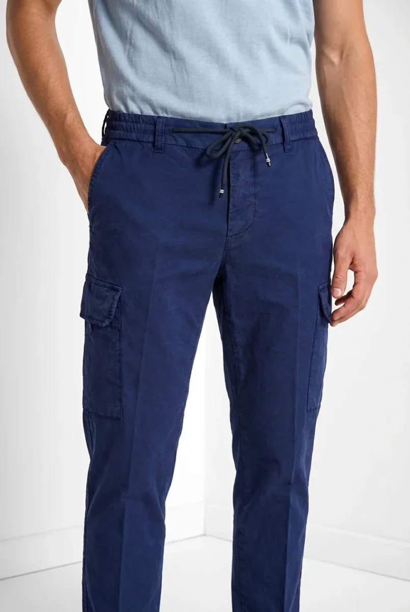 Chile Jogger pantalone cargo uomo in tela paracadute lyocell e cotone extra slim fit – Image 3