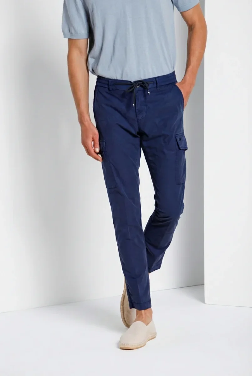 Chile Jogger pantalone cargo uomo in tela paracadute lyocell e cotone extra slim fit – Image 4