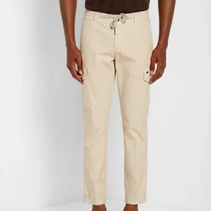 Chile Jogger pantalone cargo uomo in tela paracadute lyocell e cotone extra slim fit