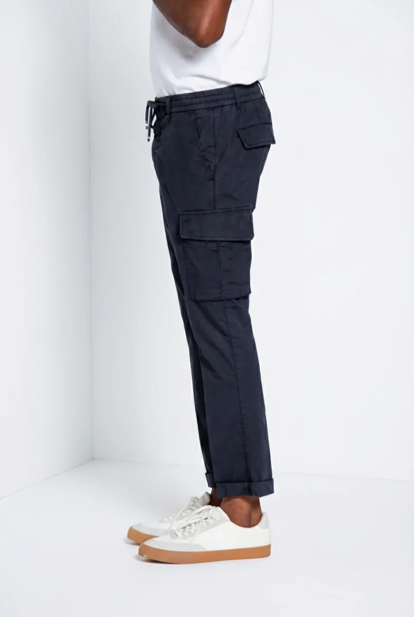 Chile Jogger pantalone cargo uomo in tela paracadute lyocell e cotone extra slim fit – Image 4