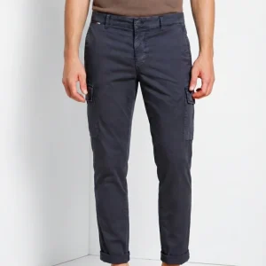 Chile pantalone cargo uomo in gabardina stretch regular fit