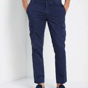 Chile pantalone cargo uomo in gabardina stretch regular fit