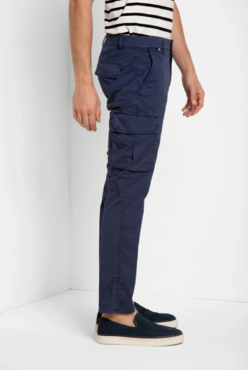 Chile pantalone cargo uomo in gabardina stretch regular fit – Image 5