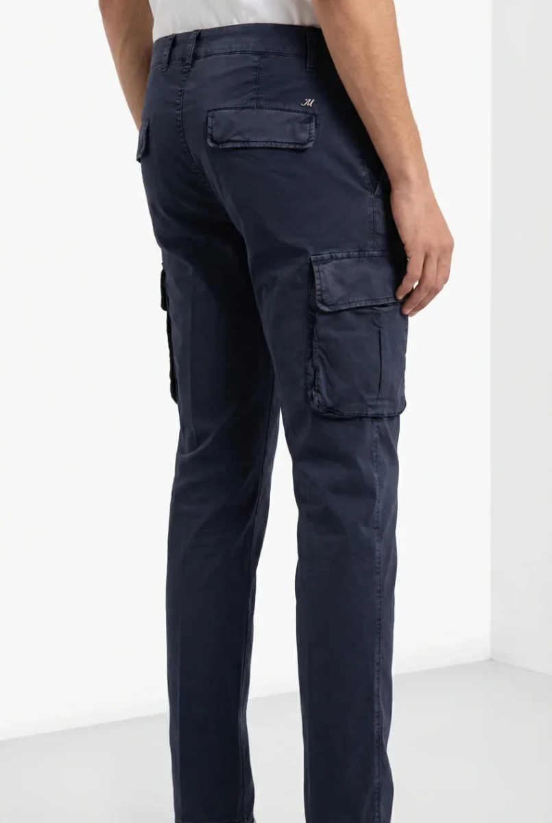 Chile pantalone cargo uomo in gabardina stretch regular fit – Image 3