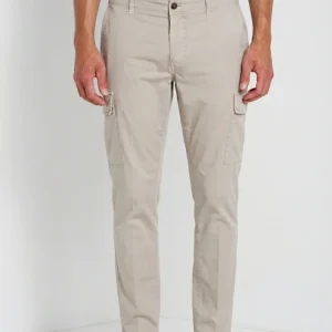 Chile pantalone cargo uomo in gabardina stretch regular fit