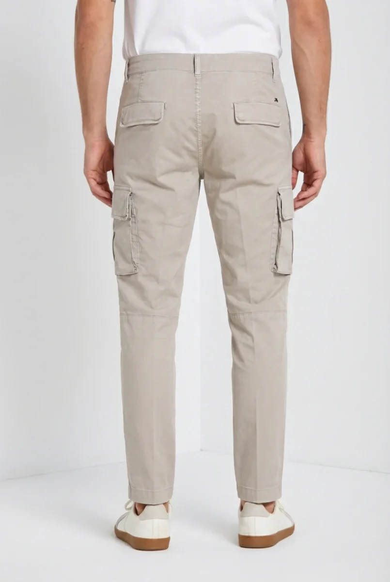 Chile pantalone cargo uomo in gabardina stretch regular fit – Image 5