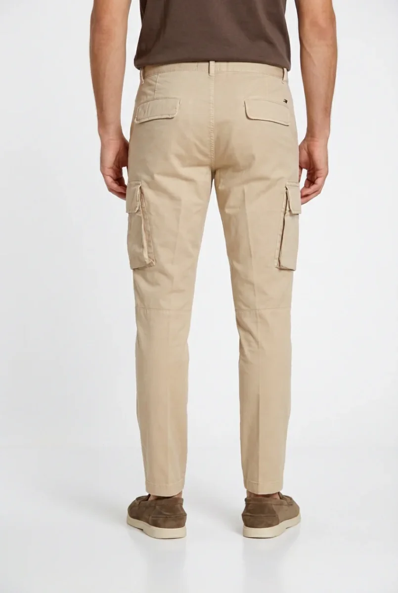 Chile pantalone cargo uomo in gabardina stretch regular fit – Image 5