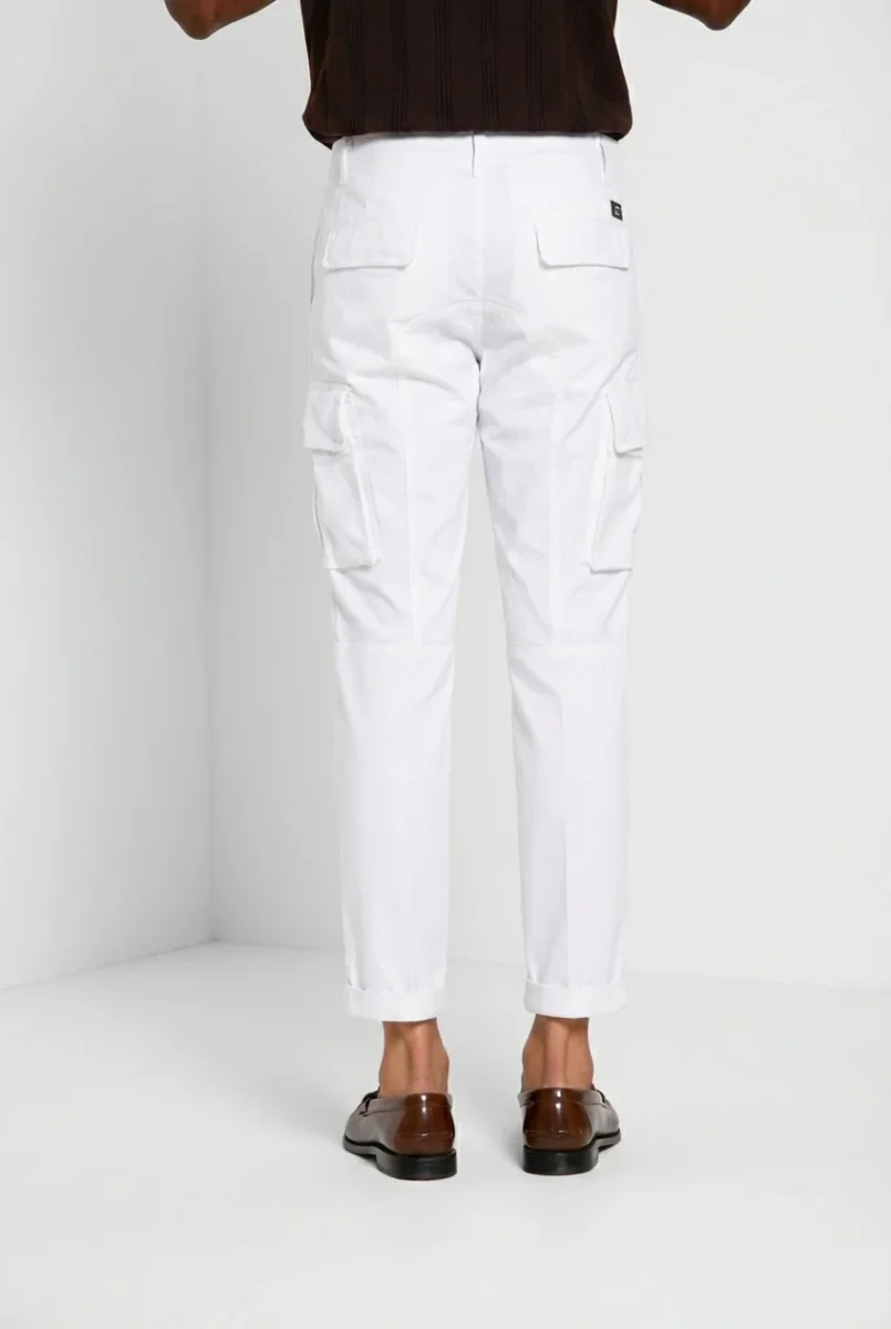 Chile pantalone cargo uomo in raso stretch extra slim fit ① – Image 6