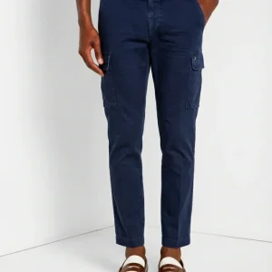 Chile pantalone cargo uomo in raso stretch extra slim fit ①