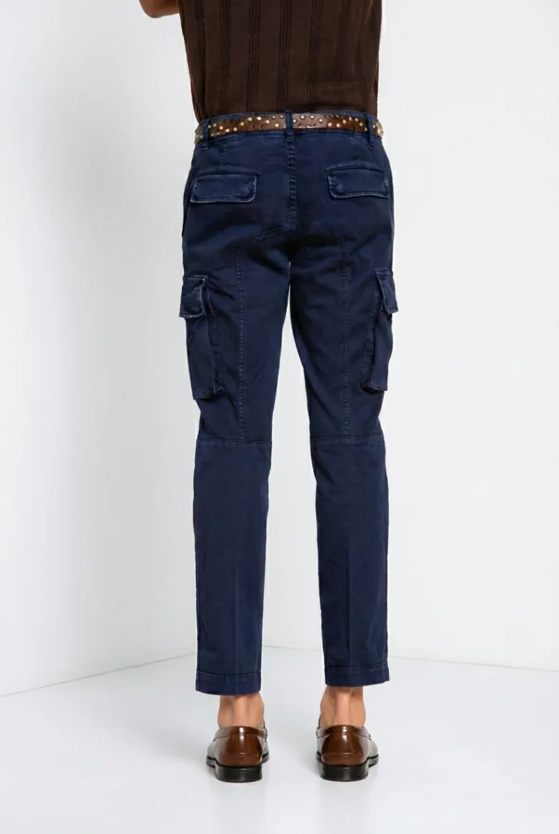 Chile pantalone cargo uomo in raso stretch extra slim fit ① – Image 5