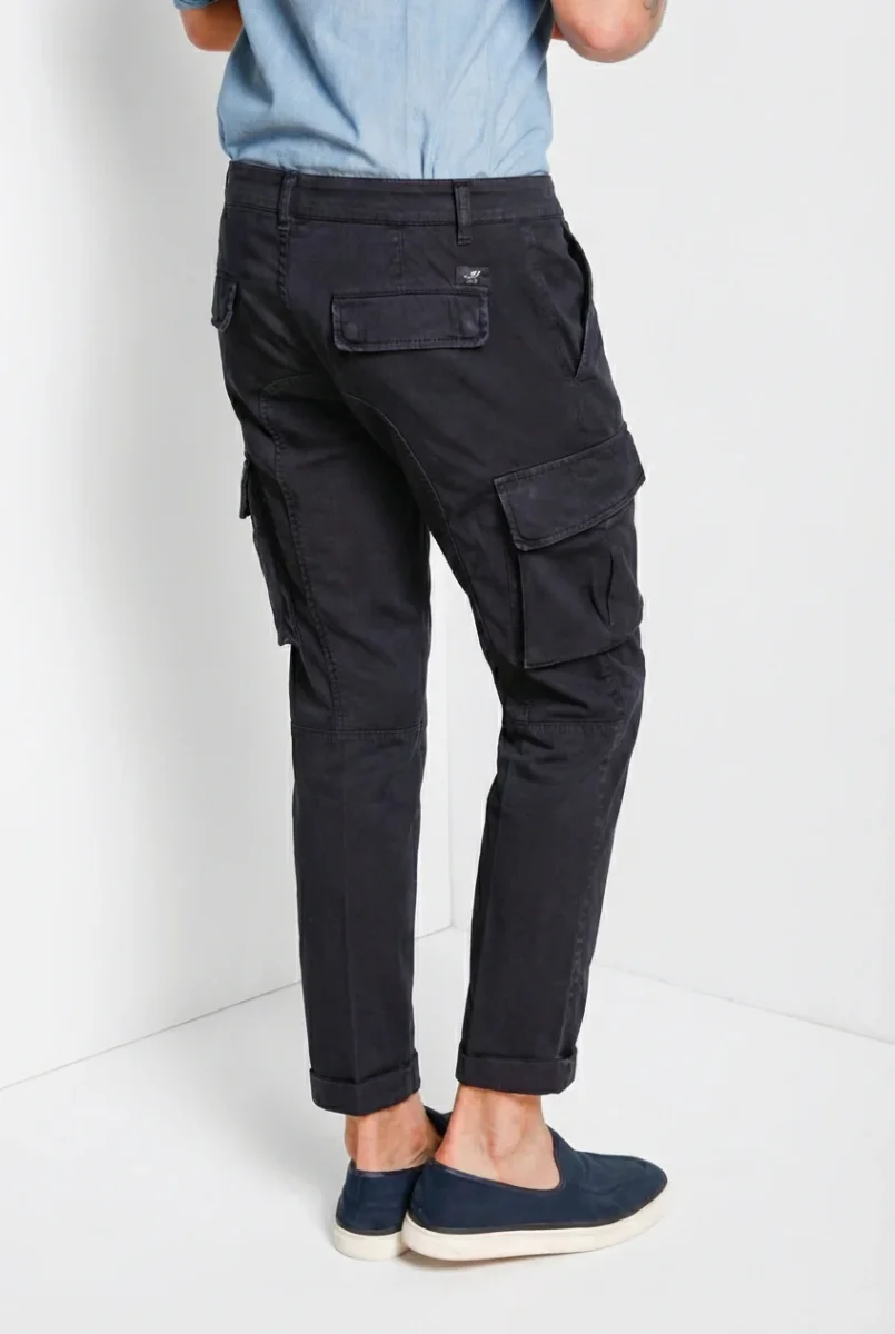 Chile pantalone cargo uomo in raso stretch extra slim fit ① – Image 5