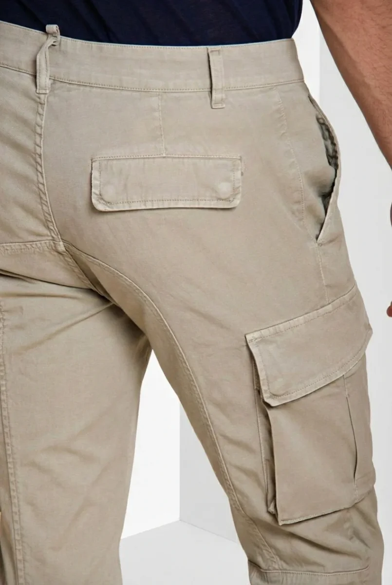 Chile pantalone cargo uomo in raso stretch extra slim fit ① – Image 4