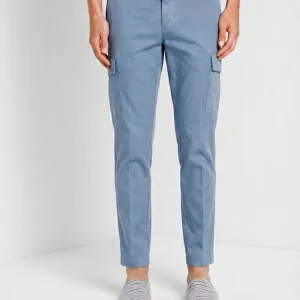 Chile pantalone cargo uomo in raso stretch extra slim fit ①