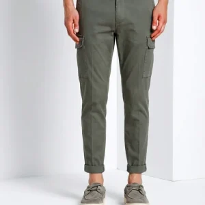 Chile pantalone cargo uomo in raso stretch extra slim fit ①
