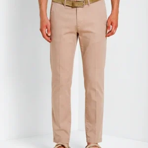 Torino delamere pantalone chino uomo in gabardina stretch slim fit