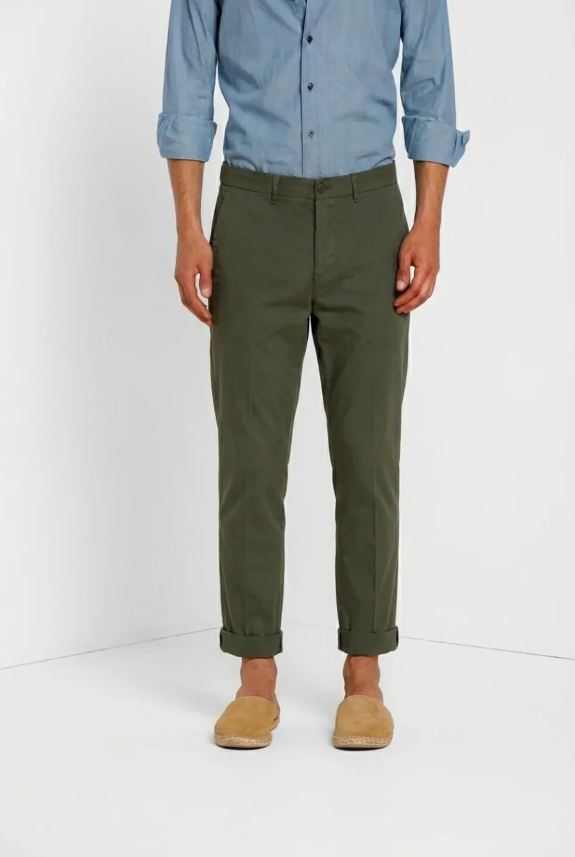 Chinos pantalone chino uomo in canvas oxford relaxed fit – Image 3