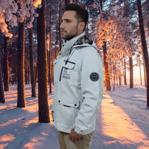 Veste d'hiver imperméable pour homme | À capuche – Image 6