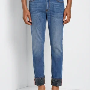 Harris pantalone 5 tasche uomo in denim stampa camouflage slim fit