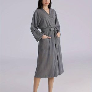 Peignoir de Bain Doux avec Ceinture