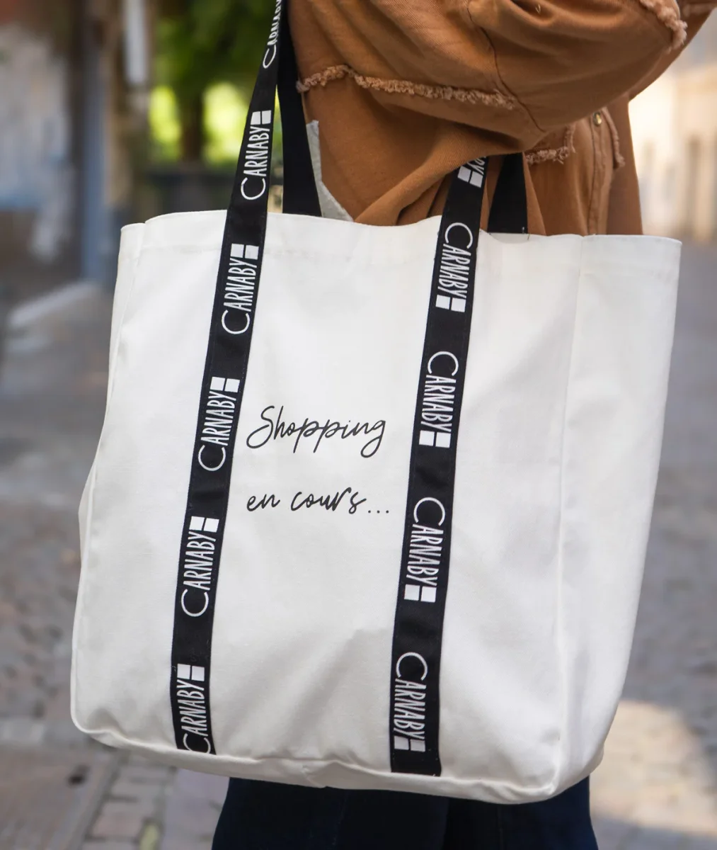 Tote Bag "shopping en cours" – Image 2