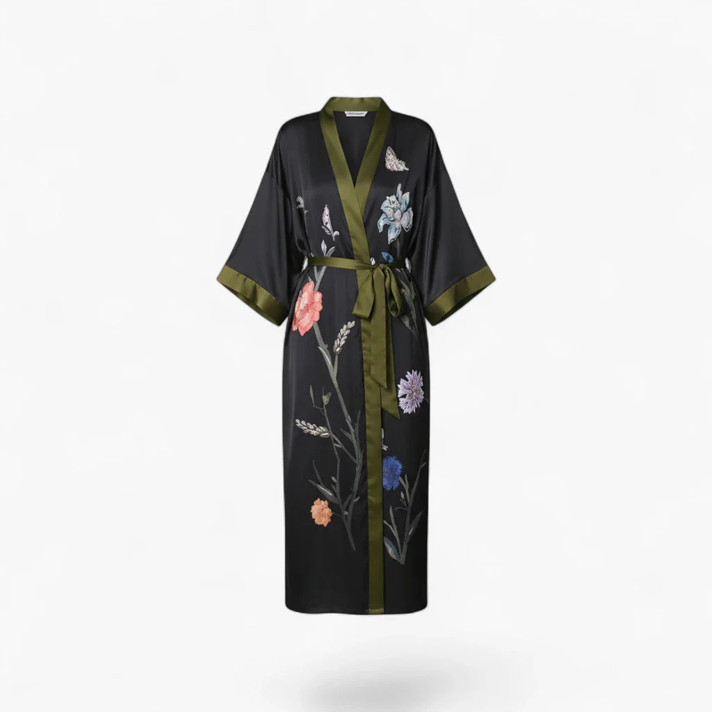 Peignoir Kimono Femme Satin – Image 2