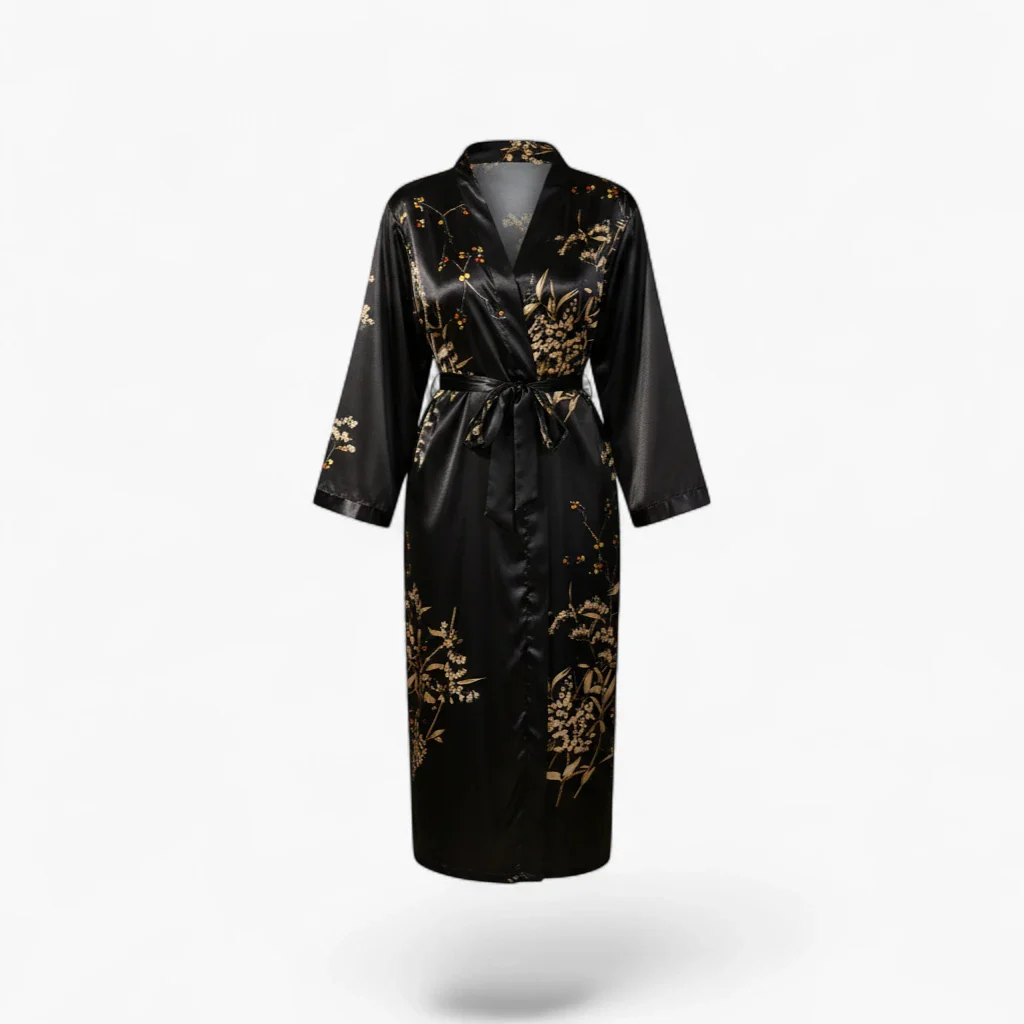 Peignoir Kimono Femme Fleuri – Image 2