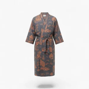 Peignoir kimono bleu homme - Ukiyo