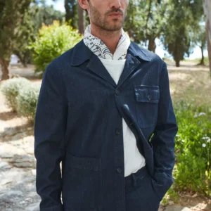 Work Jacket overshirt uomo in denim