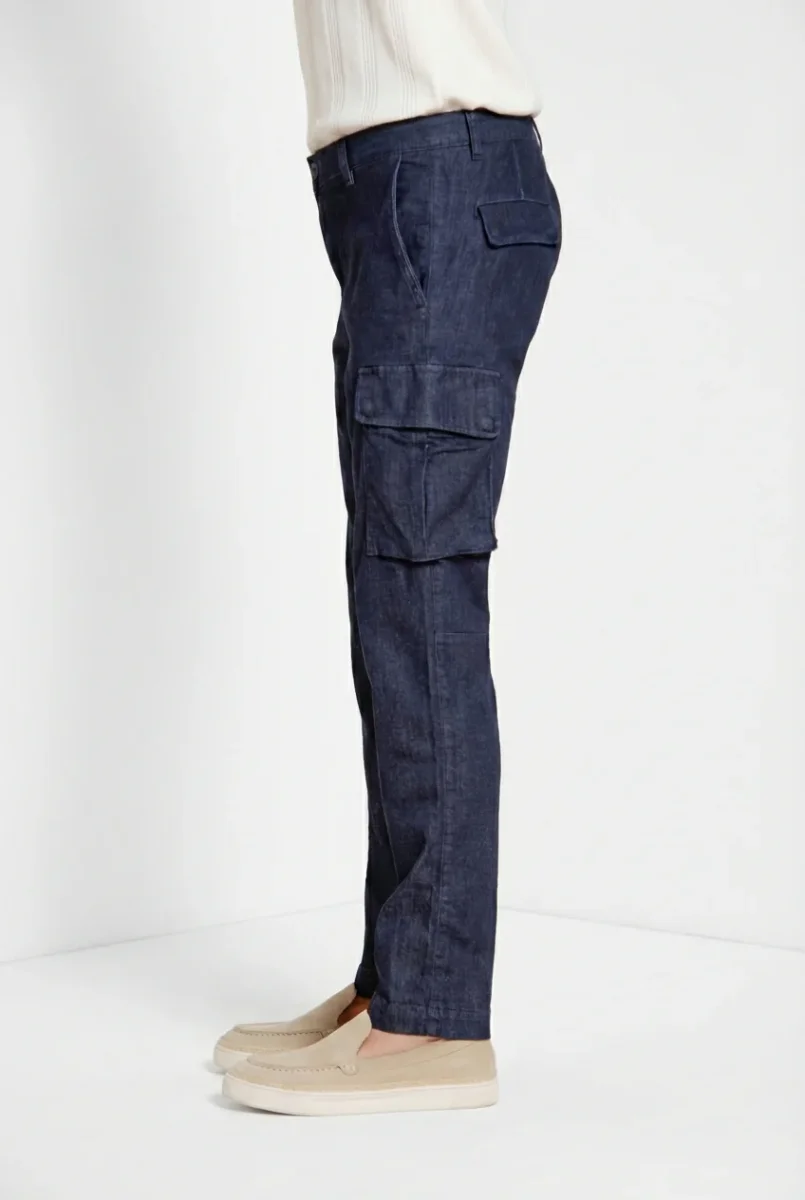 Chile pantalone cargo uomo in denim regular fit – Image 4