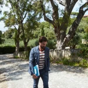 Milano pantalone chino uomo in denim extra slim fit