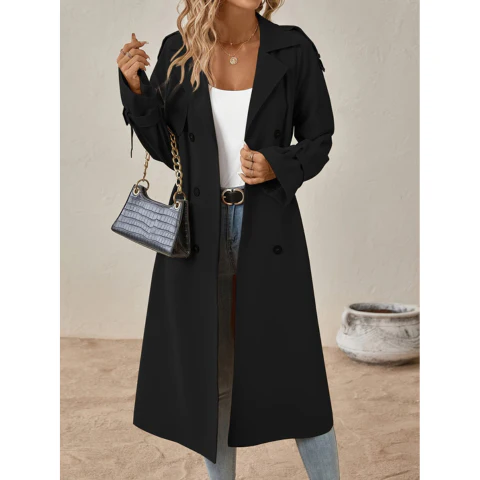 Trench-coat long pour femme | Hiver